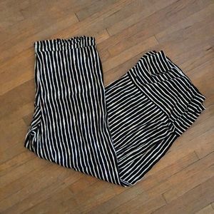 H&M wide legged striped pants size 12.